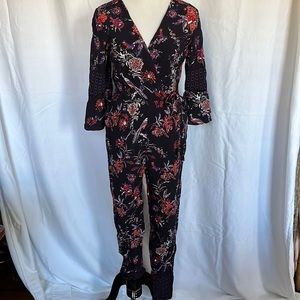 Anthropologie Maeve Espoir Wrap Floral Jumpsuit ☀️